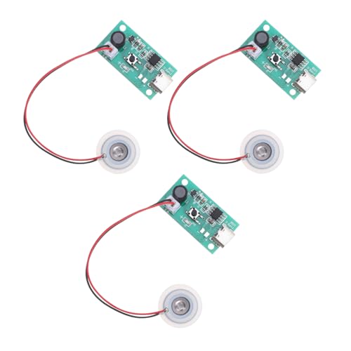 Mobestech 3 Stück Teiliges USB Mini Zerstäubermodul Energieeffizienter Nebelgenerator mit Feinen Partikeln Vielseitiges Luftbefeuchter Zubehör für DIY Projekte Zimmerpflanzen und Dekorative von Mobestech