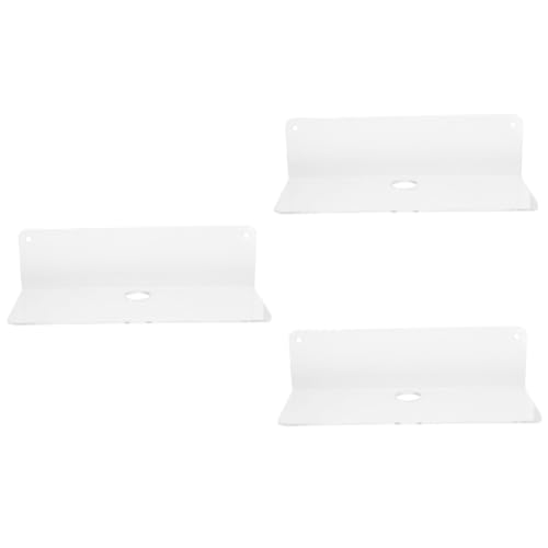 Mobestech 3 Stück Wandregal Pflicht Regale Gestell Zur Wandmontage Hängend Schwimmende Regalhalterung Schwebend Aufbewahrungsregal Für Den Haushalt Haushaltsregal Acryl Transparent von Mobestech
