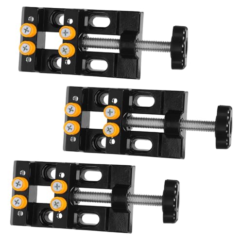 Mobestech 3 Teiliger Multifunktionaler Befestigungsclip Kleiner Tischschraubstock Schraubstock Mini Universelle Mini Tischschraubstockklemme Verstellbarer Tischschraubstock Handlicher von Mobestech