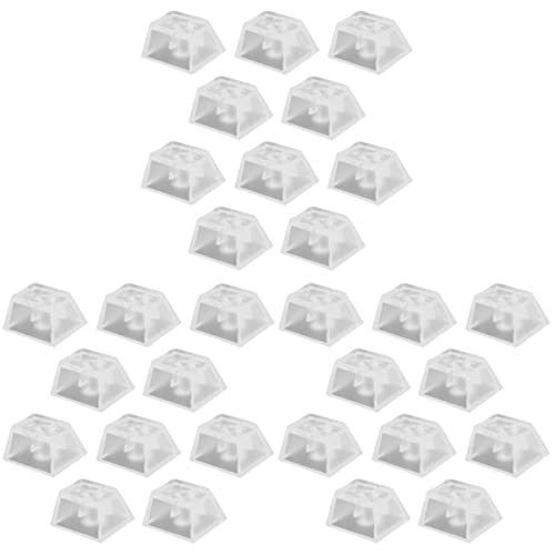 Mobestech 30 STK Transparente Tastenkappe Glorreiche -tastenkappen Esc Tastenkappen Benutzerdefiniert Klare Tastenkappe Einfache Esc-tastenkappe Durchscheinend Abs Heiligenschein von Mobestech
