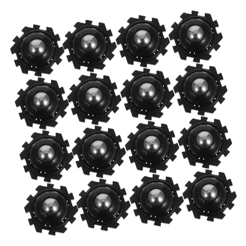 Mobestech 32 Stück Teiliges Selbstklebende Möbelrollen Drehbare Geräuscharm Schwarz für Aufbewahrungsboxen Möbel und Haushaltsgeräte Einfache Klebeinstallation von Mobestech