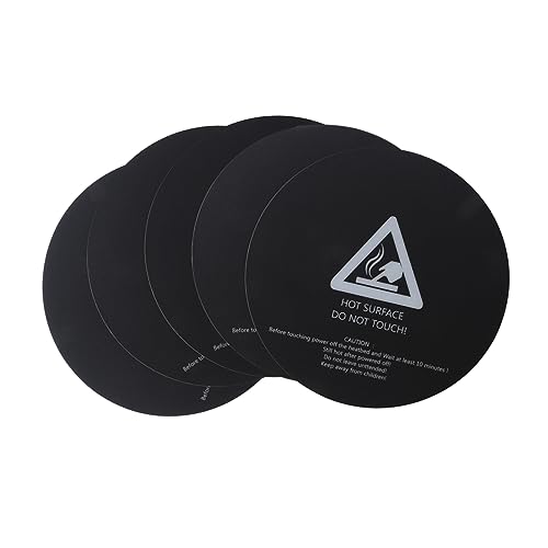 Mobestech 3D-Druckerplatte 5 Stück Rund 22,1 X 22,1cm Druckaufbaufläche für Heizbett Kompatibel mit Pla Petg Stück Tpe Langlebiges Zubehör für 3D-Drucker Mobestech 3D-Druckerplatte 5 Stück Rund 22,1 X 22,1cm Druckaufbaufläche für Heizbett Kompatibel mit Pla Petg Stück Tpe Langlebiges Zubehör für 3D-Drucker von Mobestech