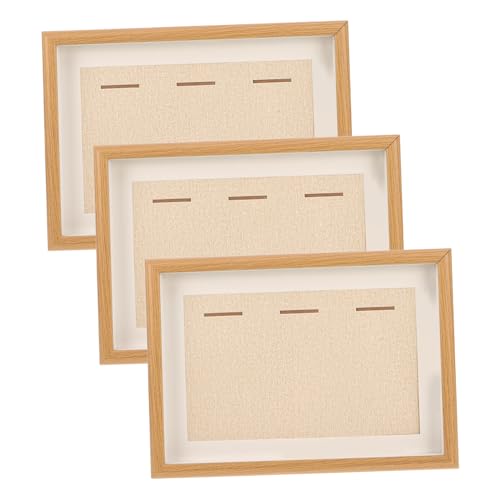 Mobestech 3Er Box Medaillen Bilderrahmen Vitrine Medaillenrahmen Displayrahmen Medaillendisplay Marathonrahmen Medaillendisplay Medaillenetui Emaille Pin Display Beige Acryl von Mobestech