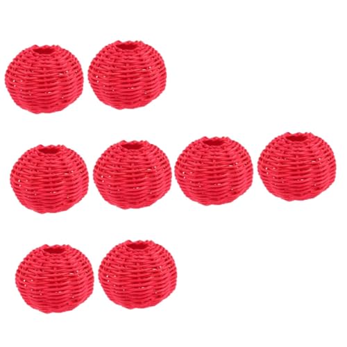 Mobestech 4 Sätze Japanischer Stil Rattan Lampenschirm Geflochtener Lampenschirm Für Deckenlampen Woven Pendant Light Shade Für Wohnzimmer Und Schlafzimmer 2 Stücke * 4 von Mobestech