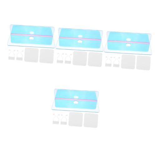 Mobestech 4 Stück Einstellbares Wandregal aus Iridescent Floating Shelf für Badezimmer und Wohnzimmer zur Aufbewahrung von Toilettenartikeln und Kleinen Gegenständen Platzsparend Mobestech 4 Stück Einstellbares Wandregal aus Iridescent Floating Shelf für Badezimmer und Wohnzimmer zur Aufbewahrung von Toilettenartikeln und Kleinen Gegenständen Platzsparend von Mobestech