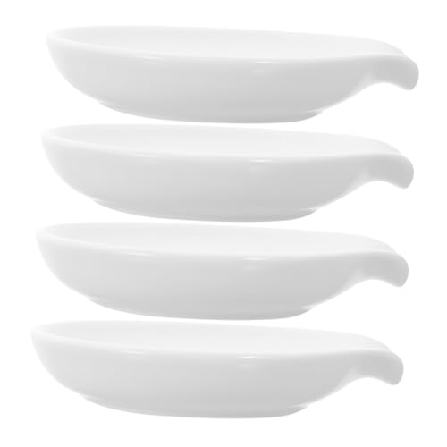 Mobestech 4 Stück Löffelablage aus Keramik Wiederverwendbarer Löffelhalter für Herdplatte und Esstisch Design zur Vermeidung von Schmutz Dem Tisch Mobestech 4 Stück Löffelablage aus Keramik Wiederverwendbarer Löffelhalter für Herdplatte und Esstisch Design zur Vermeidung von Schmutz Dem Tisch von Mobestech