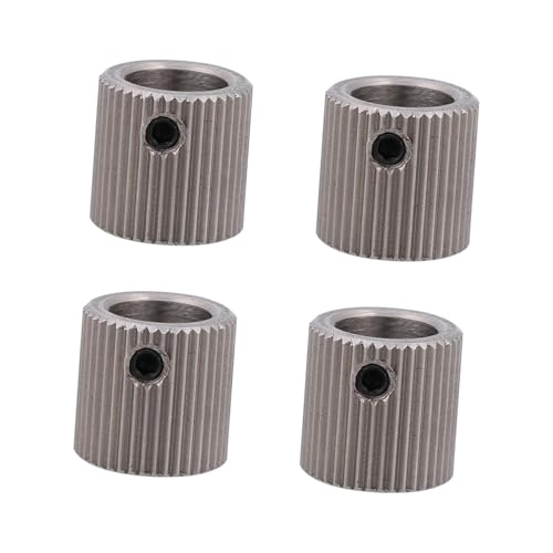 Mobestech 4 Stück Teiliges Antriebsräder aus Edelstahl Drucker mit Innenloch Rostfrei Korrosionsbeständig und Langlebig für Stabile Vorschubleistung von Mobestech