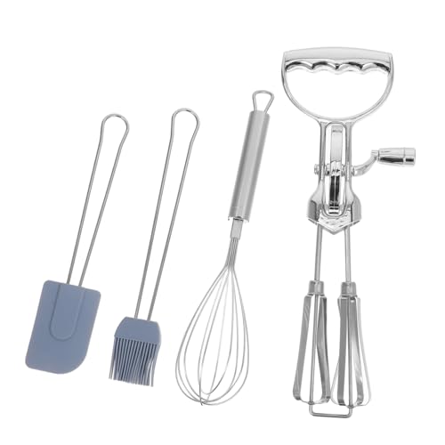 Mobestech 4 Stück Teiliges Manuelles Handrührer-set mit Doppeltem Kopf Hitzebeständiger Silikonpinsel und Spatel Langlebiger Teig Mehlmixer für Vielseitiges Backen im Haushalt Mobestech 4 Stück Teiliges Manuelles Handrührer-set mit Doppeltem Kopf Hitzebeständiger Silikonpinsel und Spatel Langlebiger Teig Mehlmixer für Vielseitiges Backen im Haushalt von Mobestech