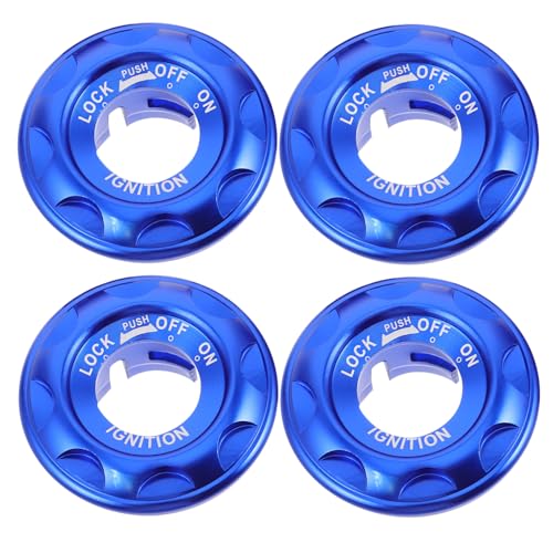 Mobestech 4 Stück Teiliges Motorrad Zündschloss Abdeckkappe aus Aluminiumlegierung Stabile und Langlebige Zündschalter Abdeckung zur Diebstahlsicherung Präzise für Motorradmodelle Einfache Mobestech 4 Stück Teiliges Motorrad Zündschloss Abdeckkappe aus Aluminiumlegierung Stabile und Langlebige Zündschalter Abdeckung zur Diebstahlsicherung Präzise für Motorradmodelle Einfache von Mobestech