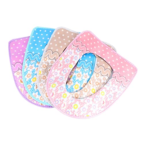 Mobestech 4 Stück Teiliges Plüsch Toilettensitzauflagen Wärmend Kältefest Komfortabel Für Damen Senioren und Schwangere Badezimmer Zubehör Zufällige Farbe Zufällige Farbe von Mobestech