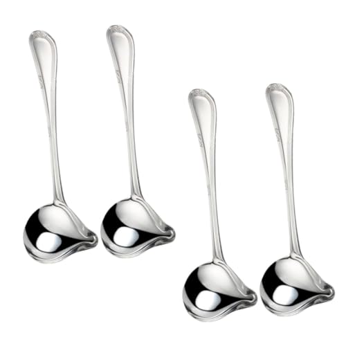 Mobestech 4stücke Kleine Soßenkelle Aus Edelstahl Mit Ausgießer Ergonomischer Langer Griff Für Sicheres Servieren Für Präzises Ausgießen Und Würzen in Küche Und Restaurant Mobestech 4stücke Kleine Soßenkelle Aus Edelstahl Mit Ausgießer Ergonomischer Langer Griff Für Sicheres Servieren Für Präzises Ausgießen Und Würzen in Küche Und Restaurant von Mobestech