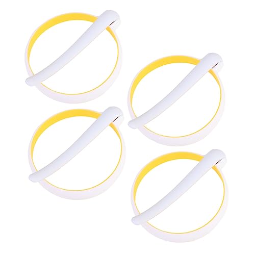 Mobestech 4 Stück Teiliges Silikon Eierring Rundes Omelett Formen mit Hitzebeständigem Griff Wiederverwendbare Eierform für Pfanne Praktisches Küchenwerkzeug für Spiegeleier und Frühstück Mobestech 4 Stück Teiliges Silikon Eierring Rundes Omelett Formen mit Hitzebeständigem Griff Wiederverwendbare Eierform für Pfanne Praktisches Küchenwerkzeug für Spiegeleier und Frühstück von Mobestech