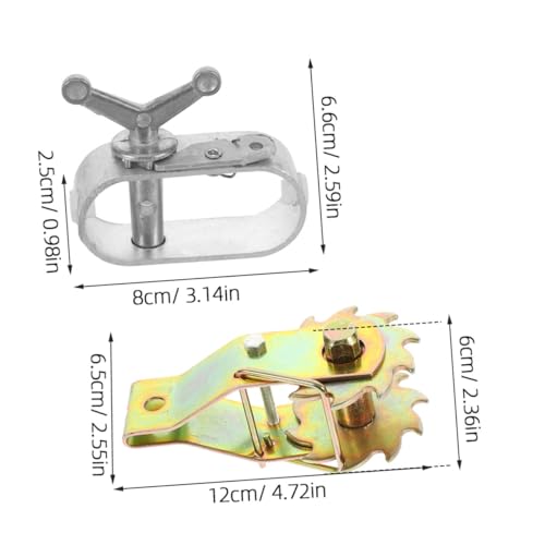 Mobestech 4 Stück Teiliges Stahlseil spanner Schwerlast Kabelspannwerkzeug Drahtseil spanner Langlebig Rostfrei für Garten Zaun Sonnensegel Rankhilfe von Mobestech