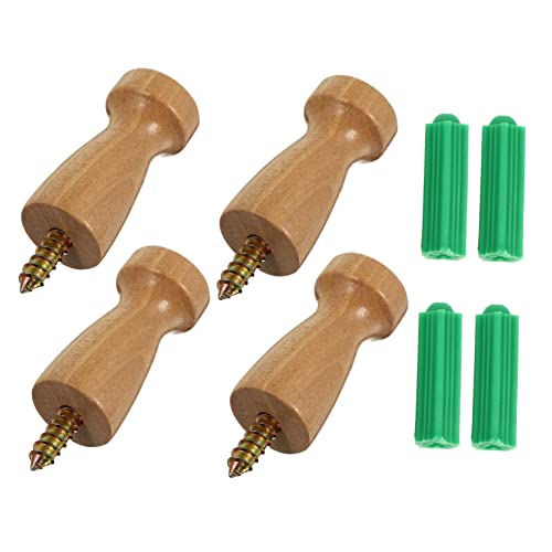 Mobestech 4 Stücke Wandhaken aus Holz Kreative Kleiderhaken Tragfähige Wandaufhänger für Mäntel Handtücher und Schlüssel Installieren Mobestech 4 Stücke Wandhaken aus Holz Kreative Kleiderhaken Tragfähige Wandaufhänger für Mäntel Handtücher und Schlüssel Installieren von Mobestech