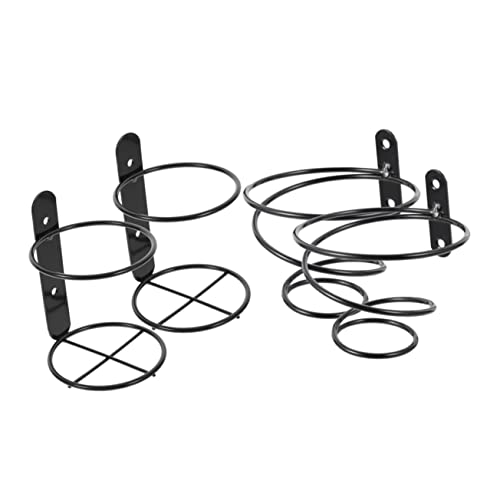 Mobestech 4 Stück Wandmontierter Weinflaschenhalter Metall Weinregal für Wandmontage Stilvolle Flaschenpräsentation für Bar und Esszimmer Platzsparendes Design für Jede Feierlichkeit von Mobestech