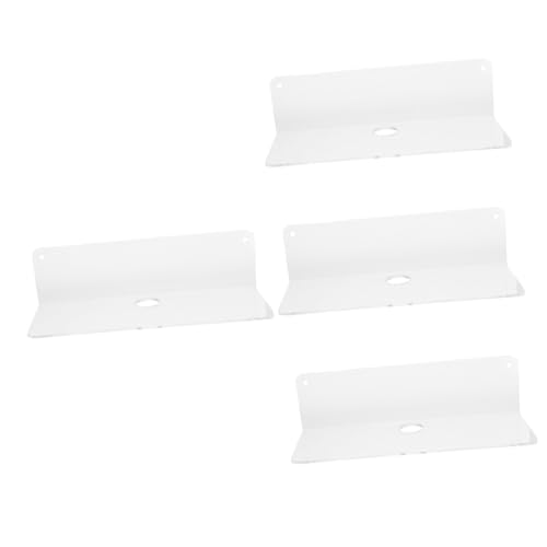 Mobestech 4 Stück Wandregal Gestell Schwebend Zur Wandmontage Regale Schwimmende Regalhalterung Pflicht Hängend Wandschwimmendes Mehrschichtspeicherregal Transparent Acryl von Mobestech