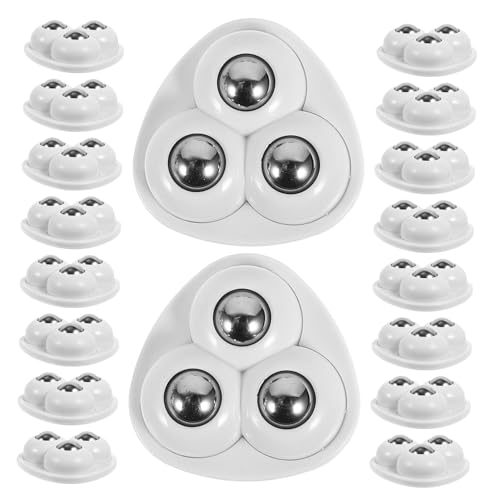 Mobestech 48 Stück Teiliges Selbstklebende Mini-wohnmöbel- Drehbare Verschleißfeste Möbelgleiter aus Edelstahl Geräuscharm Hohe Tragfähigkeit Einfache Montage für Schränke Sofas von Mobestech