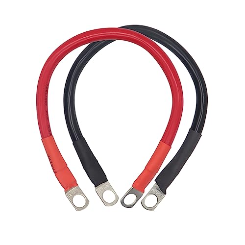 Mobestech 2stücke Kupferkabel Für Autobatterie Batteriekabel Mit Ring Ösen Wechselrichterkabel Stromkabel Für Motorradbatterie Kabel Für Batterien von Mobestech