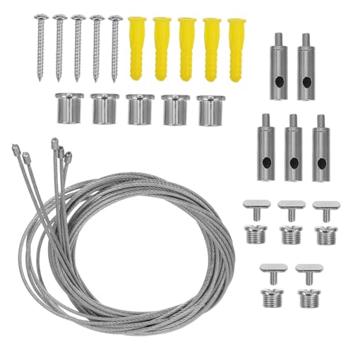 Mobestech 5 Sätze Stabiles Teiliges Seilaufhängung für Decken Pendelleuchten Einfache Montage Robuste Metallhalterung für Strip Lamp Hanging Wire für Wohnraumbeleuchtung Geeignet Mobestech 5 Sätze Stabiles Teiliges Seilaufhängung für Decken Pendelleuchten Einfache Montage Robuste Metallhalterung für Strip Lamp Hanging Wire für Wohnraumbeleuchtung Geeignet von Mobestech