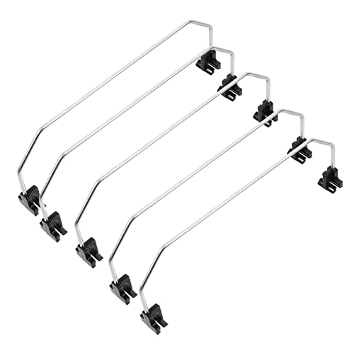 Mobestech 5 Stück Regalteiler Set aus Verzinktem Trennwand für Supermarkt und Convenience Store Langlebig und zur Warenorganisation und Klassifizierung von Mobestech