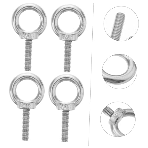 Mobestech 5 Stück Ringschrauben aus Edelstahl Rostfreie Gewindeschrauben mit Glattem Gewinde Hohe Festigkeit Langlebige Hebeösen für Befestigung Hängen und Hebeanwendungen Mobestech 5 Stück Ringschrauben aus Edelstahl Rostfreie Gewindeschrauben mit Glattem Gewinde Hohe Festigkeit Langlebige Hebeösen für Befestigung Hängen und Hebeanwendungen von Mobestech