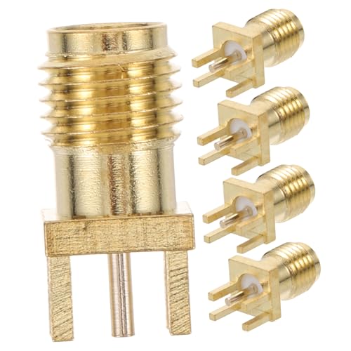 Mobestech 5 Stück Sma Koaxialstecker Adapter für Pcb Kantenmontage Vertikaler Durchgangsstecker Hohe Kapazität Präzise Konstruktion für Kommunikations und Rundfunkanwendungen Mobestech 5 Stück Sma Koaxialstecker Adapter für Pcb Kantenmontage Vertikaler Durchgangsstecker Hohe Kapazität Präzise Konstruktion für Kommunikations und Rundfunkanwendungen von Mobestech