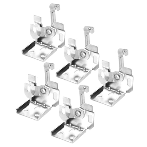 Mobestech 5 Stück Teiliges Montageset mit Windschutz haken für Römische Jalousien Langlebige Rostfreie Halterungen zur Sicheren Befestigung von Plissees und Wabenjalousien Modernes Design von Mobestech