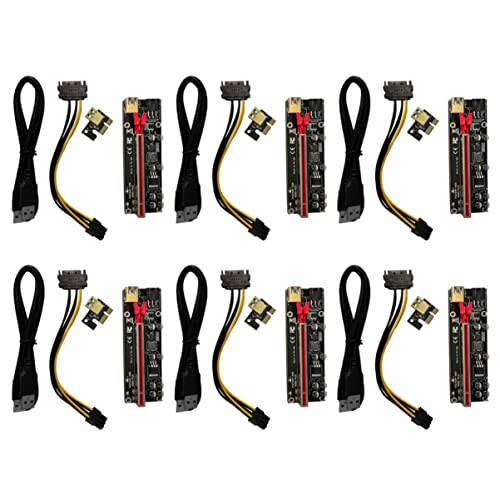 Mobestech 6 Sätze Adapterkabel Pci-Express-Riser Pci-Express-erweiterungsadapter Computeradapter Adapter Für Verlängerungskabel Pci-Express-Extender Pci-e-Mining-Extender Zubehör Rechner 16x von Mobestech