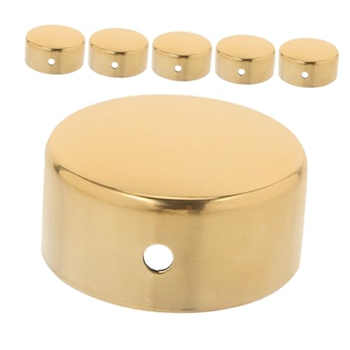 Mobestech 6 Stück Teiliges Edelstahl Handlauf-endkappen Rostbeständige Treppenstufen Handrail Post Caps Stabile Metallrohr Endkappen für Metallgeländer Einfache Montage Schützende Abdichtung von Mobestech