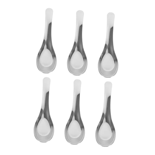 Mobestech 6 Stück Teiliges Set Edelstahl Suppenlöffel Flachboden Rostfrei Fein Poliert Vielseitig Verwendbar zum Servieren Rühren und Probieren Spülmaschinenfest für Erwachsene und Buffets Mobestech 6 Stück Teiliges Set Edelstahl Suppenlöffel Flachboden Rostfrei Fein Poliert Vielseitig Verwendbar zum Servieren Rühren und Probieren Spülmaschinenfest für Erwachsene und Buffets von Mobestech