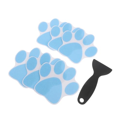 Mobestech 6 Stück Teiliges rutschfeste Badewannen Aufkleber mit Wasserdichtem Hundepfoten Design Selbstklebend Abnehmbar Sicher für Kinderbadewannen Duschen Badezimmerböden und Poolränder von Mobestech