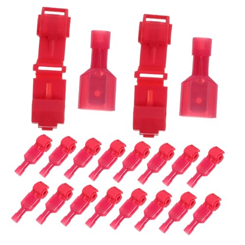 Mobestech 60 Paar T Kabelverbinder Schnelltrennverbinder Nicht Isoliert Weiblicher Trenn Flachstecker Gelb Kabelspleißer Crimp T Abzweigkabel von Mobestech