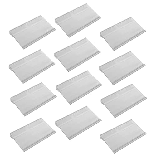 Mobestech 60 Stück Teiliges Transparenter PVC Etikettenhalter mit Haken Stabiler Preisschildhalter für Drahtregale im Supermarkt Einfach zu Montierender Preisschild clip für Mobestech 60 Stück Teiliges Transparenter PVC Etikettenhalter mit Haken Stabiler Preisschildhalter für Drahtregale im Supermarkt Einfach zu Montierender Preisschild clip für von Mobestech