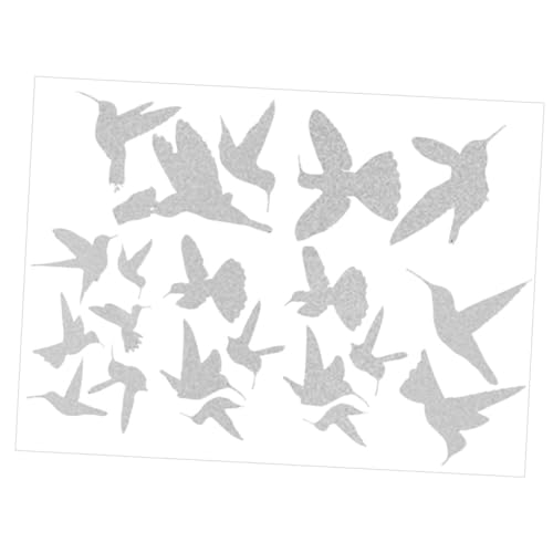 Mobestech 6Stücke Hummingbird Fensteraufkleber für Vogelschutz Statische Klammung Kollisions Dekoration für Fenster DIY Deko für Zuhause von Mobestech