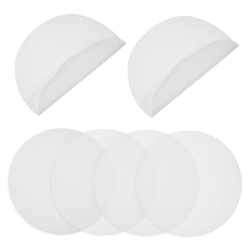 Mobestech 6Stücke Wiederverwendbare Dampfer Matte Runde Form Antihaftbeschichtet Durchmesser für Dim Sum und Gebäck Leicht zu Reinigen und Langlebig von Mobestech