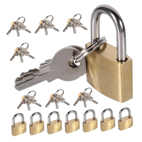 Mobestech 8 Stück Mini Gepäckschloss Schubladenschloss 20 Mm Vorhängeschloss Taschenschlösser Winziges Vorhängeschloss Gepäckschloss Rucksackschloss Kofferschloss Haspe Kleines von Mobestech
