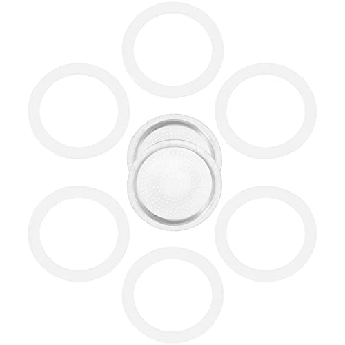 Mobestech 8 Stück Teiliges Kaffeezubehör für Pot Silikonringe und Mesh Filter Passend für Professionelle Kaffeezubereitung für Kaffeeliebhaber Mobestech 8 Stück Teiliges Kaffeezubehör für Pot Silikonringe und Mesh Filter Passend für Professionelle Kaffeezubereitung für Kaffeeliebhaber von Mobestech