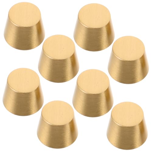 Mobestech 8stücke Messing Füße Für Kleine Möbel Elegante Holzplatten Stabilisierende Riser Für Schmuckkästen Und Servierplatten Langlebige Und Pflegeleichte Fußpolster Aus Reinem von Mobestech