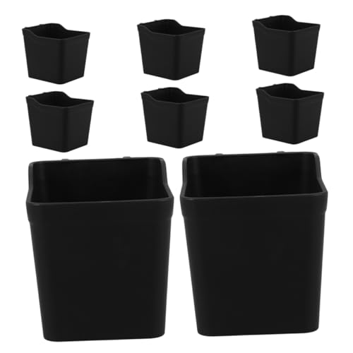 Mobestech 8 Stück Teiliges Pegboard Aufbewahrungsboxen aus Langlebigem Abs Vielseitige Organizer Becher für Werkstatt Garage Bastelraum und Haushalt Modernes Schwarzes Design für Effiziente von Mobestech