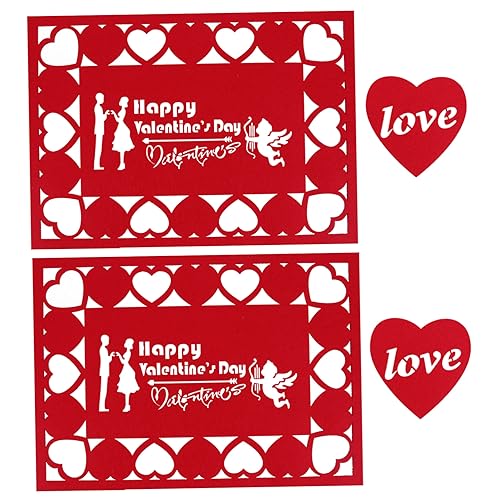 Mobestech 8-teiliges Set Tischset-untersetzer-Set Stoff Kreis Valentinstag Beige Party Wasserdicht Streifen Grau Blau Rustikal Waschbar Modern Gewebte Rosa Plaid Du Silber Vlies Rot von Mobestech
