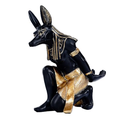 Mobestech Anubis Hundeskulptur Weinregal Goldene Tischdekoration für Wohnzimmer und Büro Stabiler Flaschenhalter für Weinflaschen als für Weinliebhaber von Mobestech