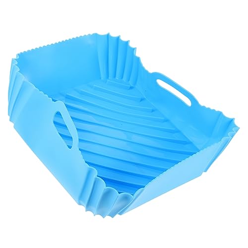 Mobestech Backform aus Silikonmatte Wiederverwendbare Luftfritteuse Liner doppelt für Air Fryer Ersatzschale Airfryer-Korb Heißluftfritteusen Silikontopf Luftbraten -Ofenkorb Kieselgel Blau Mobestech Backform aus Silikonmatte Wiederverwendbare Luftfritteuse Liner doppelt für Air Fryer Ersatzschale Airfryer-Korb Heißluftfritteusen Silikontopf Luftbraten -Ofenkorb Kieselgel Blau von Mobestech