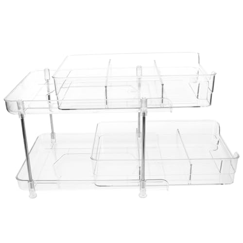 Mobestech Badezimmer Organizer Regal Transparente Zweilagige Aufbewahrung für Kosmetik und Küchengewürze Stabiler und Praktischer Halter für Ordnung Dem Tisch Mobestech Badezimmer Organizer Regal Transparente Zweilagige Aufbewahrung für Kosmetik und Küchengewürze Stabiler und Praktischer Halter für Ordnung Dem Tisch von Mobestech