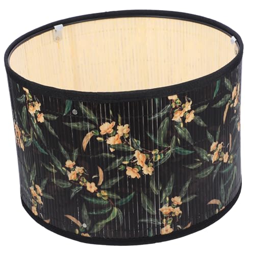Mobestech Bambus Lampenschirm Pendelleuchte Vintage Lampenschirm für Wohnzimmer Schlafzimmer Restaurant Retro Stil Leichter aus Hochwertigem Bambus mit Weichem Lichtschutz von Mobestech