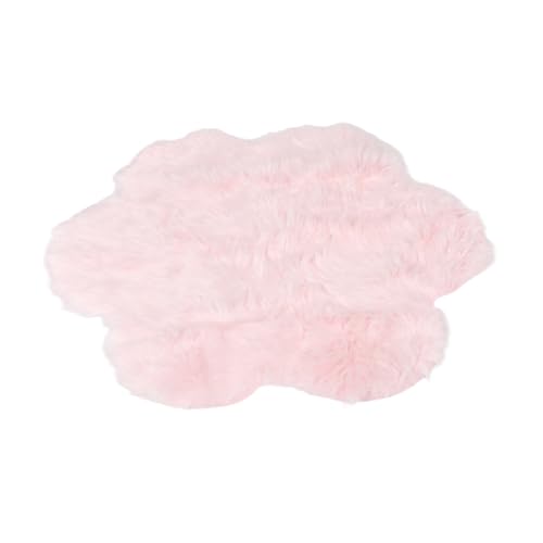 Mobestech Seitenbettteppich Blumenteppich Schlafzimmerteppich Floraler Teppich Dekorative Bodenmatte Flauschiger Teppich Plüschteppich von Mobestech