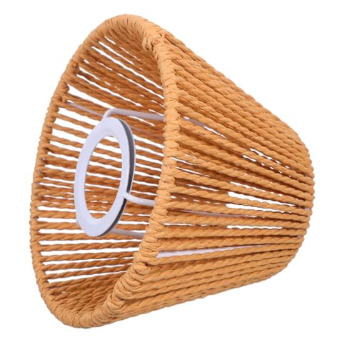 Mobestech Boho Handgewebter Lampenschirm aus Natürlichem Papierseil Spitz Geformt für Tisch- Steh Hängelampen Warmes Licht Vielseitig Kompatibel Einzigartiges Diy-design für Wohnzimmer und Mobestech Boho Handgewebter Lampenschirm aus Natürlichem Papierseil Spitz Geformt für Tisch- Steh Hängelampen Warmes Licht Vielseitig Kompatibel Einzigartiges Diy-design für Wohnzimmer und von Mobestech