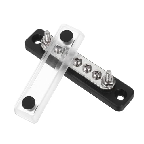 Mobestech Busbar Position Verteilerblock Sicherer Schraubanschluss Platzsparend für Wohnmobile Boote und Yachten Schwarz von Mobestech