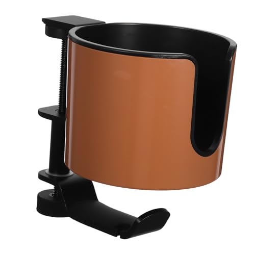 Mobestech Desk Cup Holder mit Drehbarem Kopfhörerhaken und Klemme Seitlicher Schreibtisch-organizer für Tassen Becher und Headsets Platzsparend für Büro Gaming und Arbeitszimmer von Mobestech