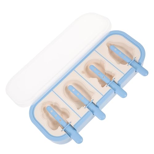 Mobestech Diy Silikon Eisformen für Kreative Popsicle Maker mit Deckel Geeignet für Selbstgemachtes Eis Bpa Frei Farblich Blau von Mobestech