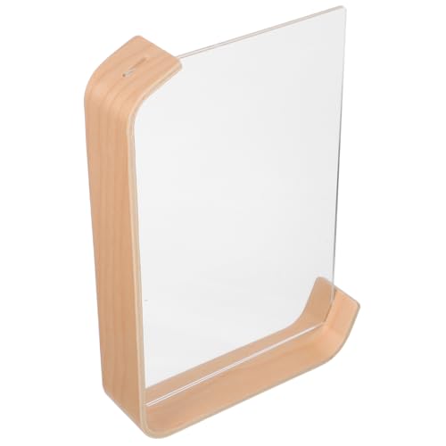 Mobestech Doppelseitiger Acryl-fotorahmen: Klarer Schwebender Bilderständer Mit Holzsockel Für Hochzeiten, Heimbüros Und Tischdekorationen Mobestech Doppelseitiger Acryl-fotorahmen: Klarer Schwebender Bilderständer Mit Holzsockel Für Hochzeiten, Heimbüros Und Tischdekorationen von Mobestech